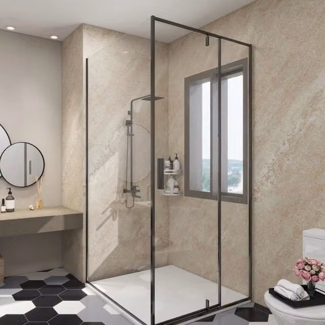 Set di 16 Pannelli Decorativi per Parete Bladel di neu.haus in PVC con Effetto Pietra, Colore Beige Cream Stone