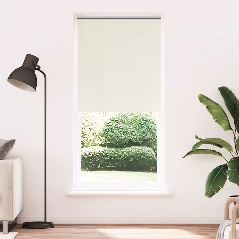 Tenda a rullo oscurante e termoisolante vidaXL in poliestere, colore bianco, L: 80 cm, H: 230 cm