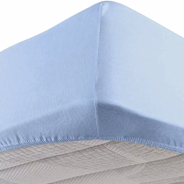 Lenzuolo con angoli elastici DaunenStep Vivacolor in jersey multicolore e blu