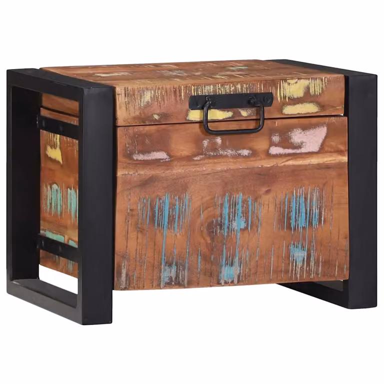 Cassapanca da stoccaggio vidaXL in legno multicolore L 40 cm x P 30 cm x H 30 cm