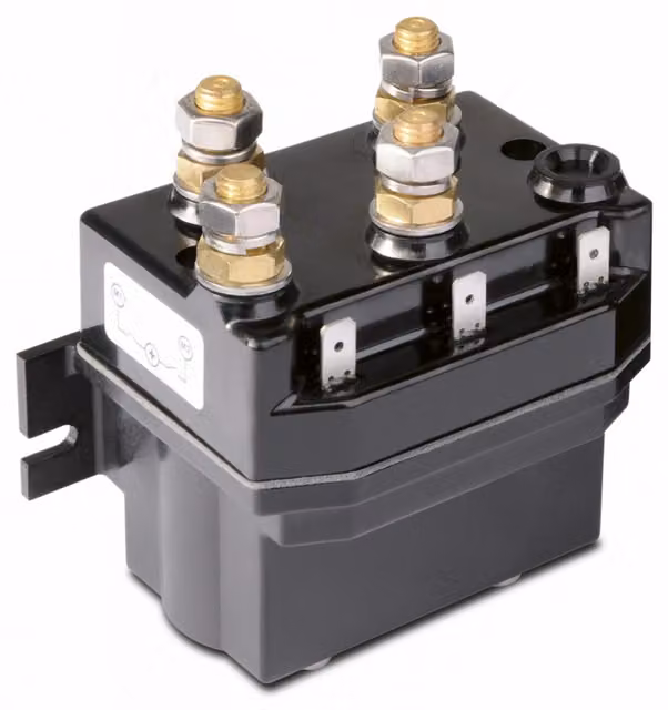Teleruttore Quick a 4 terminali 24V nero IP66