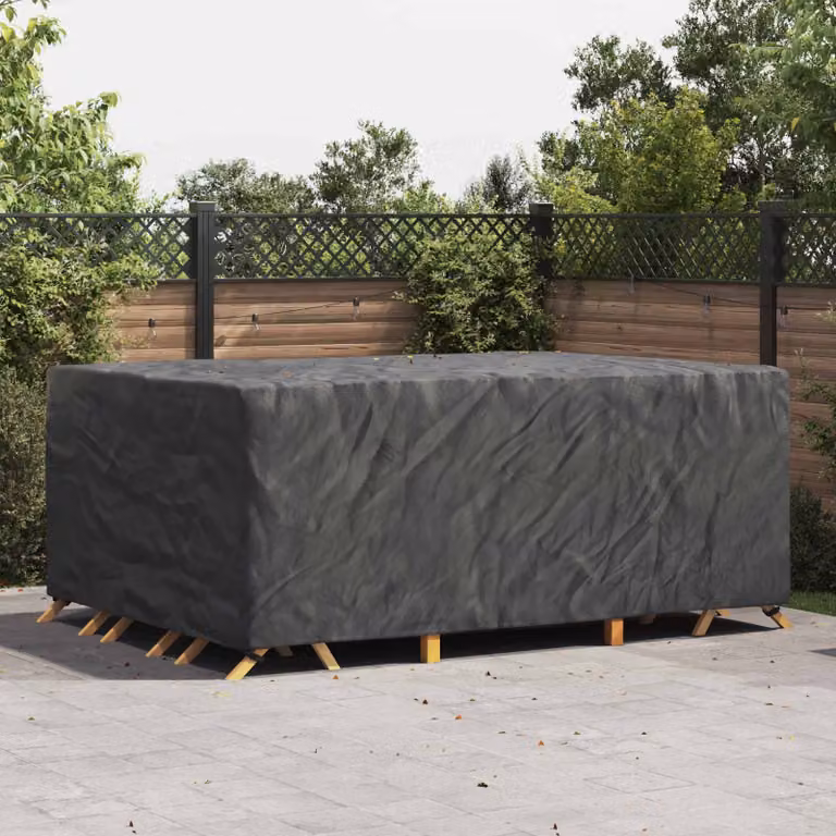 Copertura per mobili vidaXL impermeabile in poliestere Nero L: 280 cm, P: 204 cm, H: 106 cm