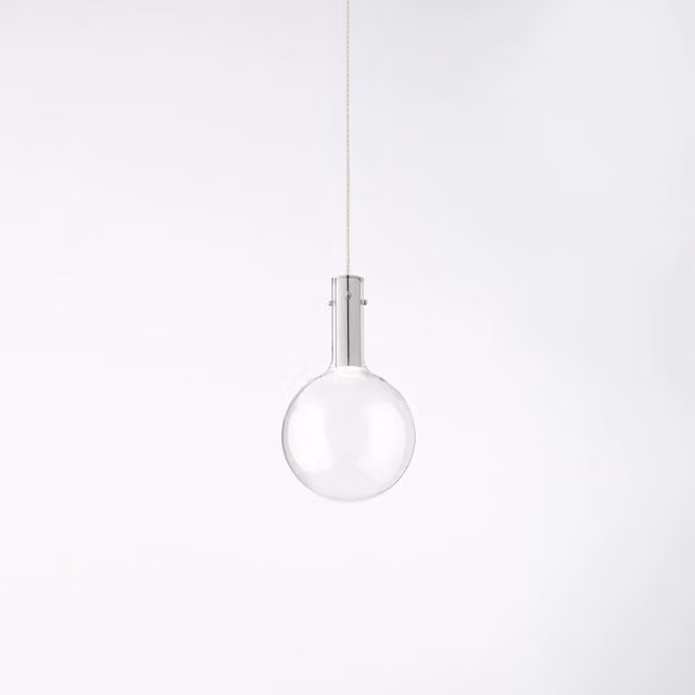 Lampada a sfera in vetro trasparente Perenz Illumina Serie Ampolla con cavo da 200 cm, Diametro: 20 cm