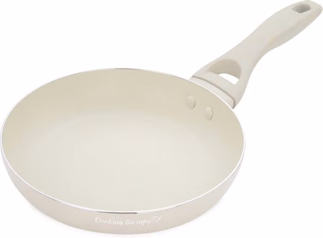 Padella antiaderente Kasanova Cooking Therapy in alluminio colore sabbia, Diametro: 18 cm