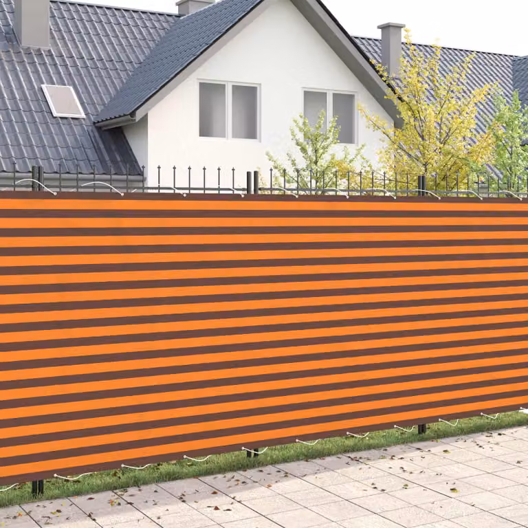 Schermo di privacy per balcone vidaXL in poliestere, disponibile in arancione o marrone, L: 1000 cm, H: 180 cm