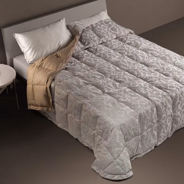 Trapunta in piuma e cotone DaunenStep Classica 10017B multicolore traspirante e termoregolatrice per adulti
