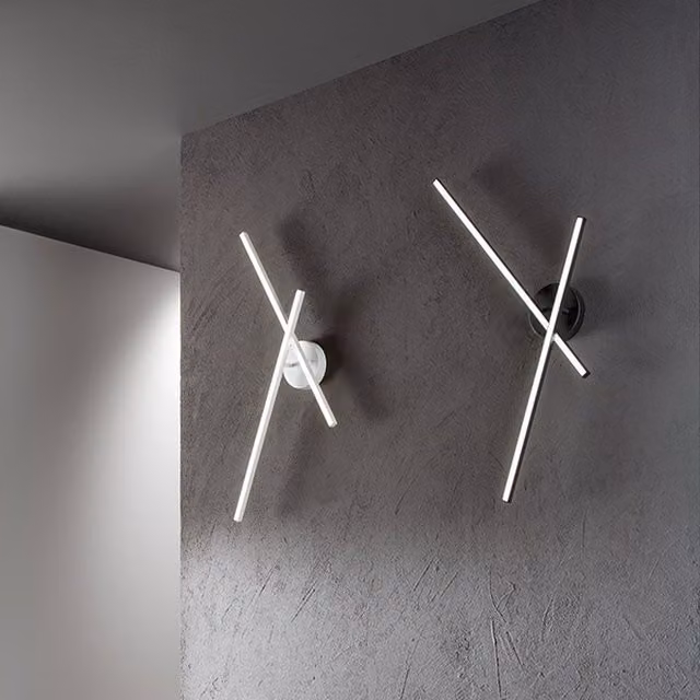 Perenz Syncro Applique Plafoniera LED Regolabile in Metallo per Soggiorno e Camera da Letto