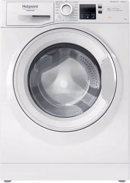 Lavatrice a carica frontale Hotpoint NFR79WIT, capacità 9 kg, 1400 rpm, Classe A, colore Bianco, H 85 x L 60 x P 60 cm