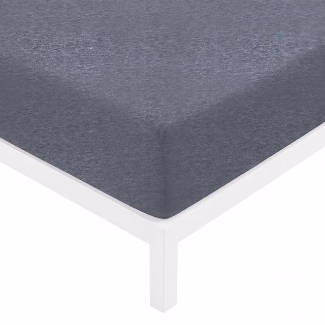 Lenzuolo singolo con angoli in jersey KASANOVA blu, L/P: 180 x 200 cm