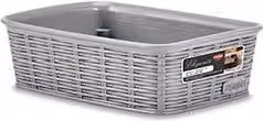 Cestino in plastica Stefanplast Elegance Grigio pietra L: 20 cm, P: 14 cm, H: 6 cm