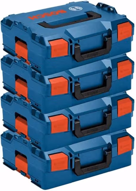 Pack di 4 Valigette impilabili Bosch L-Boxx 136 Blu
