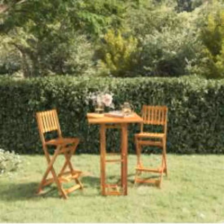 vidaXL Tavolo da Bistrot in Legno di Acacia Marrone L/P/H: 75 x 75 x 110 cm