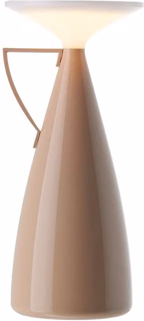 Kartell Camomille Lampada da tavolo ricaricabile LED beige con regolazione intensità luce