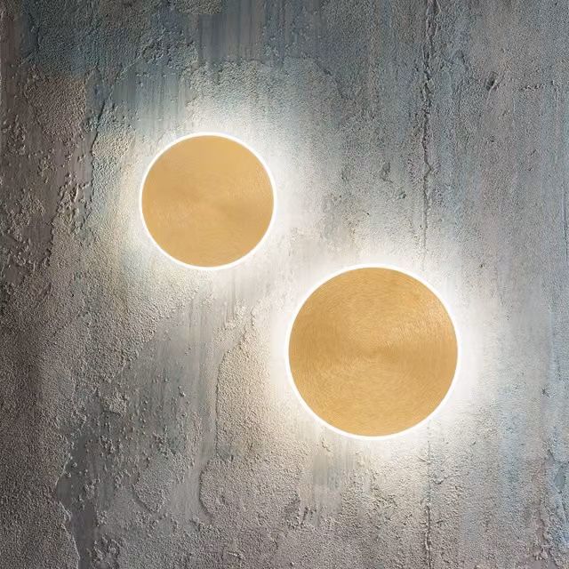 Plafoniera e applique Gea Fortuna in metallo bianca e oro con luce LED dimmabile luce calda per soggiorno e camera da letto