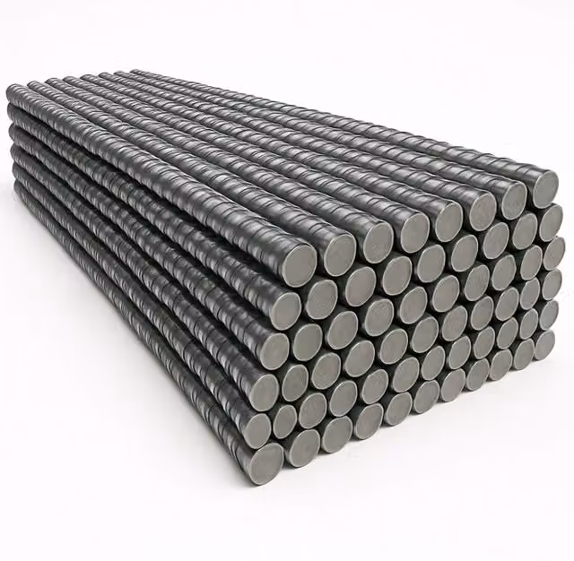 Confezione da 100 pezzi di tondino in acciaio zigrinato grigio per armatura cemento, Ø 8 mm, lunghezza 1,2 m