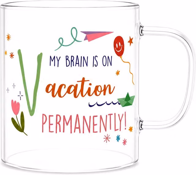 Mug a forma di lettera V in vetro borosilicato trasparente Borostories da 440 ml