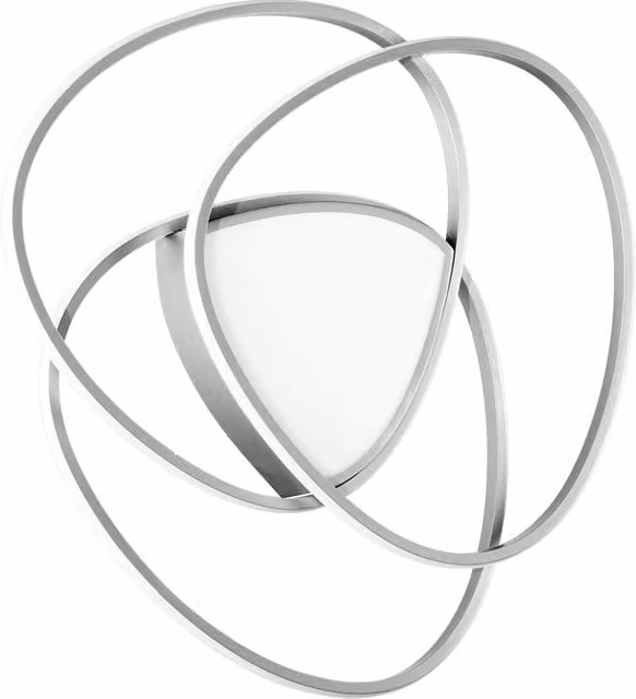 Plafoniera e Applique LED Ondaluce Rose, Design Moderno, Dimmabile, Disponibile in Argento, Oro/Ottone o Bianco