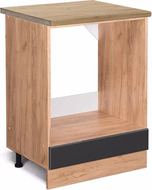 Mobile per forno da incasso Vicco R-Line Antracite lucido e Rovere, L: 60 cm
