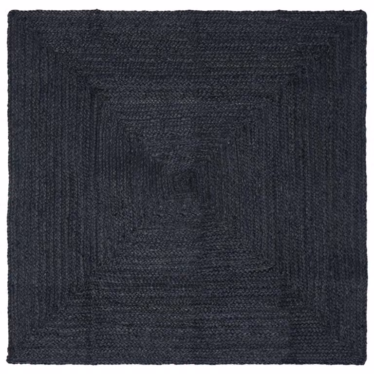 Tappeto da area quadrato vidaXL in juta moderno colore grigio antracite L 240 cm x P 240 cm