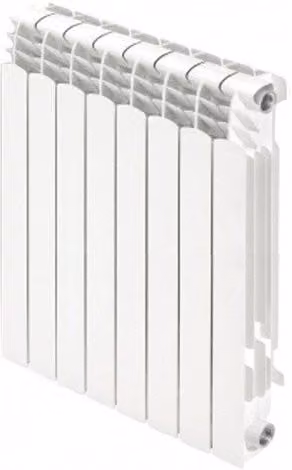 Radiatore Termosifone in alluminio Ferroli PROTEO 900 bianco, 7 elementi, Interasse: 80 cm
