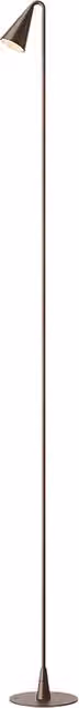 Vibia Brisa Palo da Incasso Outdoor, Lampada da giardino e percorso in metallo marrone con LED luce calda IP65