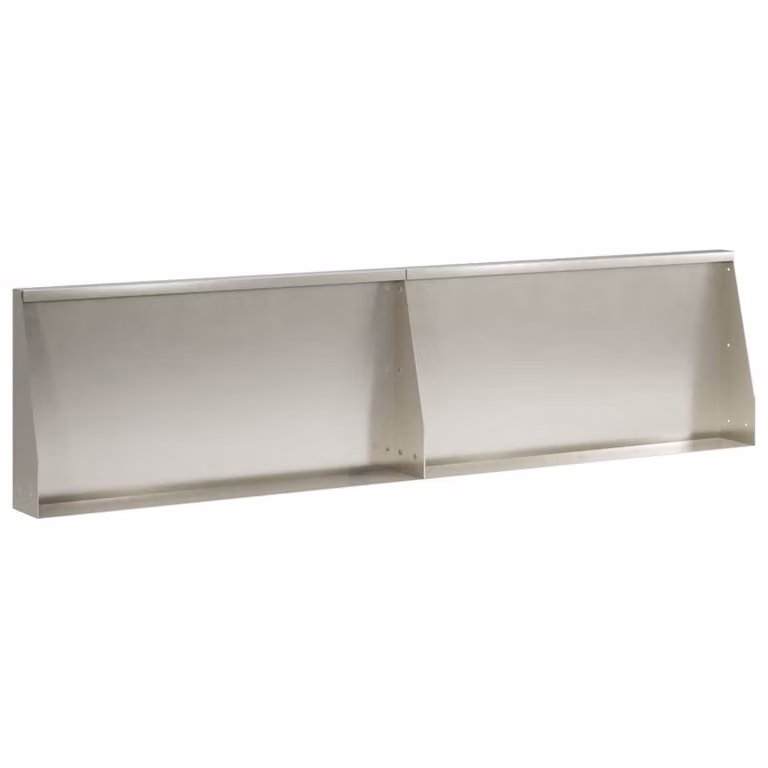 Set di 2 pezzi di aiuole rialzate ornamentali vidaXL in acciaio inox argento L: 80 cm, P: 40 cm, H: 12 cm