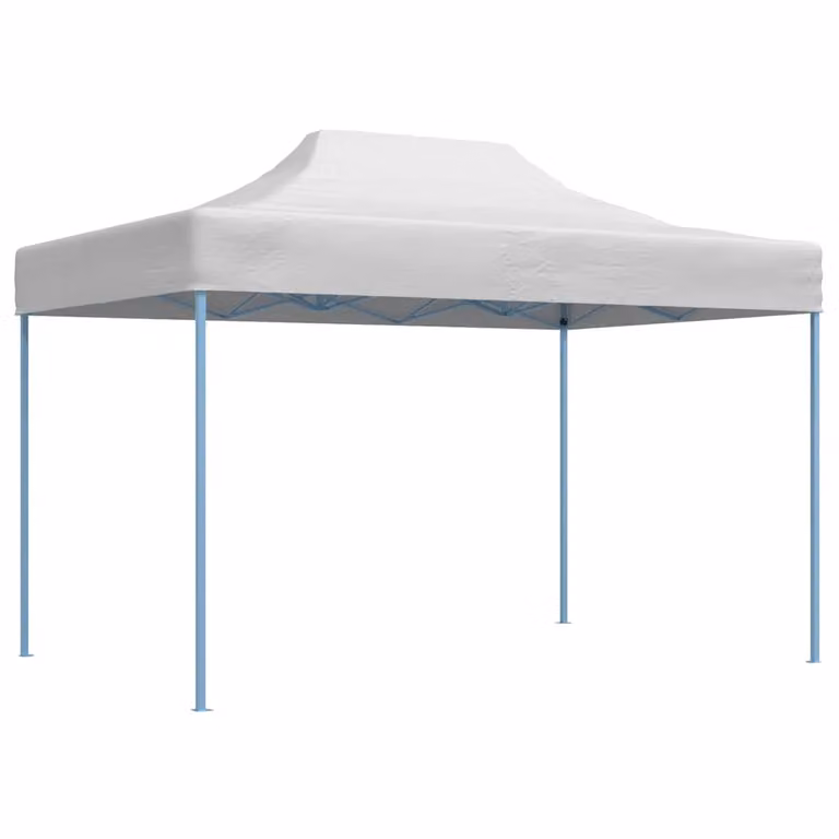 vidaXL Gazebo Professionale Pieghevole in Acciaio e PVC Bianco L: 280 cm, P: 410 cm, H: 315 cm