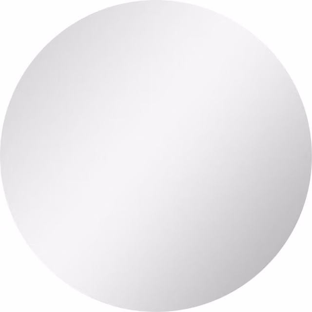 Specchio da bagno rotondo kleankin con luci LED regolabili, interruttore touch e funzione antiappannamento, Ø 60 cm