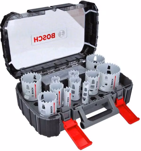Set di seghe a tazza bimetalliche Bosch Endurance for Heavy Duty, 13 pezzi, multicolore