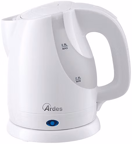 Bollitore Ardes Ketty Cute Bianco con filtro anticalcare e spegnimento automatico 0,9 l