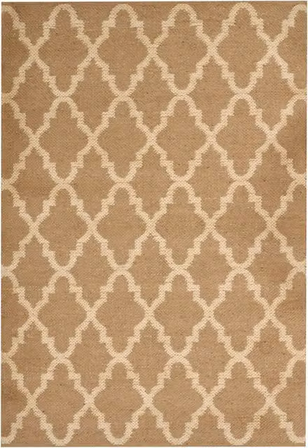 Tappeto in iuta intrecciata BELIANI con motivo geometrico beige stile boho per soggiorno o camera da letto L: 230 cm, P: 160 cm