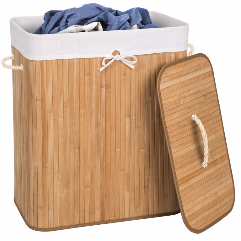 Cesto per la biancheria con sacchetto rimovibile TecTake GmbH, beige, 100 L