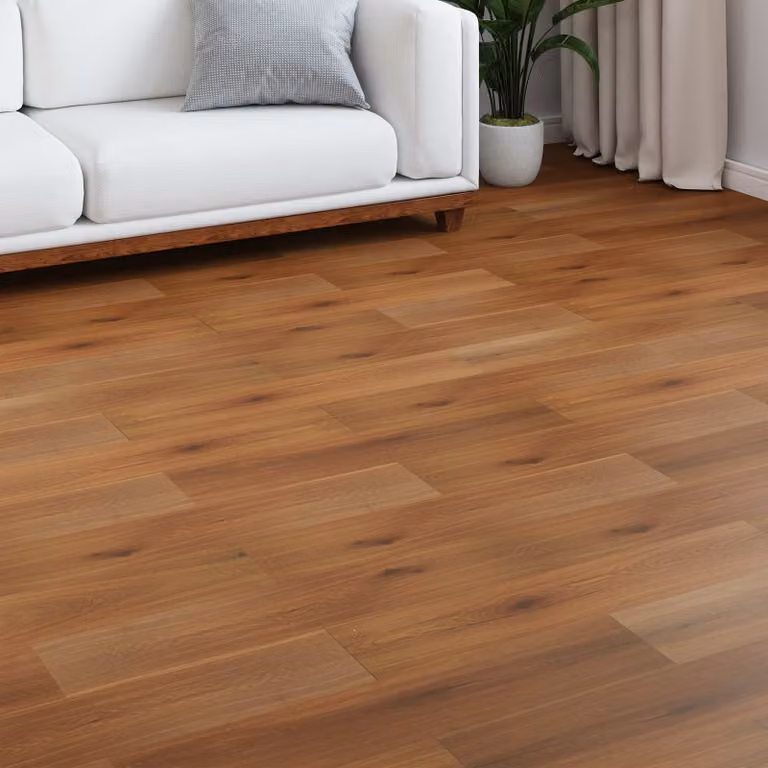 Pavimento in laminato effetto legno vidaXL Giallo Dorato, confezione da 5 pezzi, L: 100,5 cm, P: 20,5 cm, H: 0,8 cm