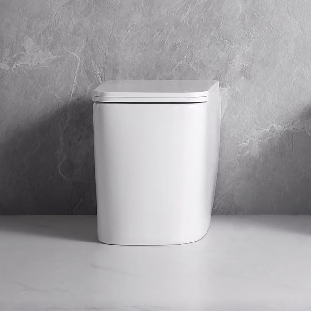 WC a pavimento Veriaffari in ceramica bianco lucido con scarico a parete modello FT54D L: 54 cm, P: 42 cm, H: 36 cm