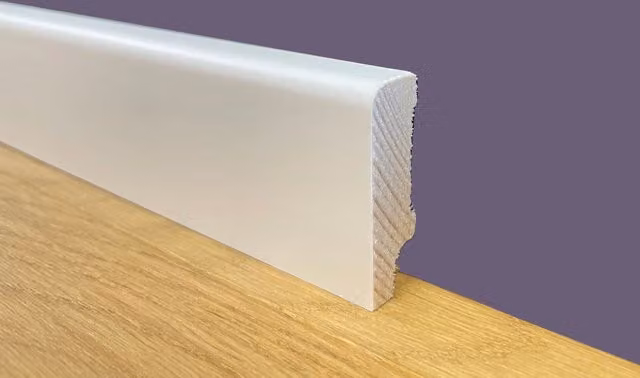 Battiscopa in legno massello di abete bianco Eternal Parquet L/P: 40 x 12 cm