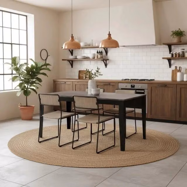 Tavolo da pranzo allungabile Moon Duzzle effetto marmo antracite L: 130-290 cm, P: 80 cm