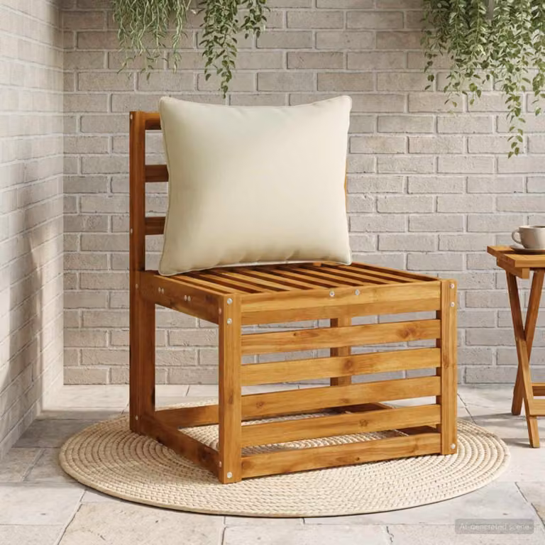 Cuscino per schiena PUTTEN vidaXL in poliestere, disponibile in verde o beige