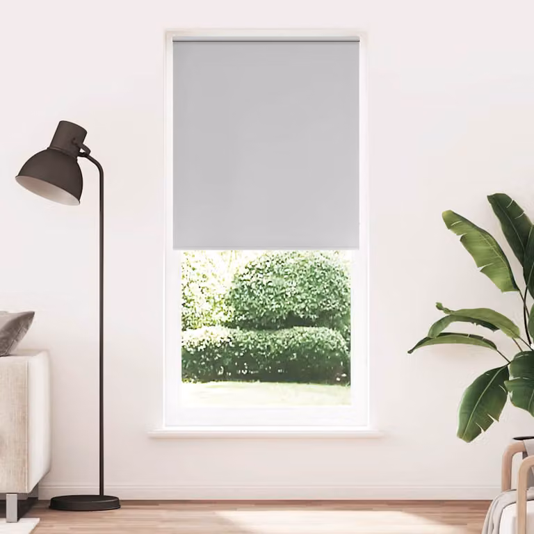 Tenda a rullo oscurante termoisolante vidaXL in poliestere, colore grigio/argento, L: 120 cm, H: 230 cm