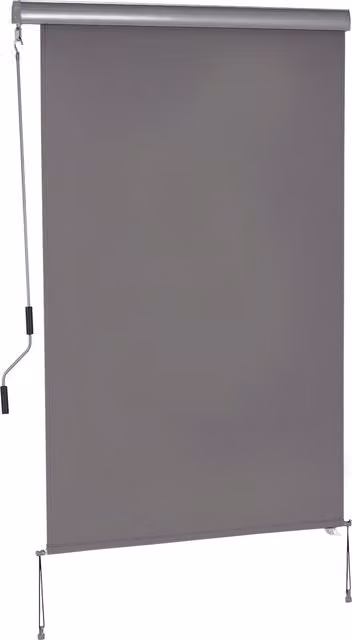 Tenda Avvolgibile Parasole Outsunny con Manovella, Installazione a Muro o Soffitto, L: 120 cm, H: 200 cm, Grigio