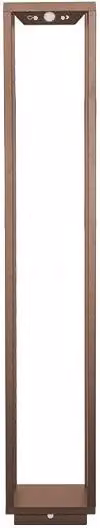 Lanterna solare a LED Zafferano in stile Corten con batteria, IP54, Altezza: 100 cm