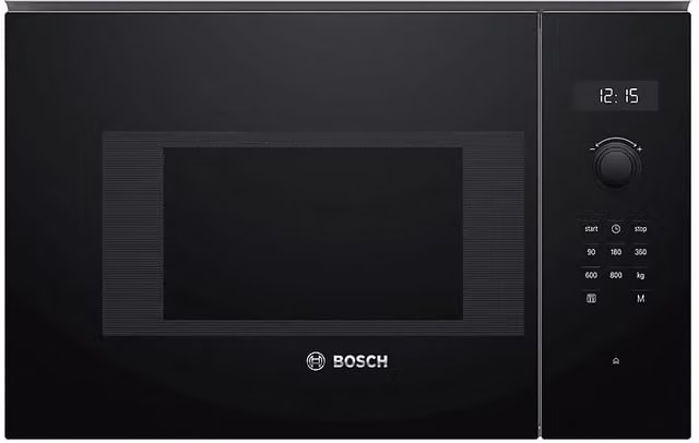 Forno microonde da incasso Bosch con grill, capacità 20 l, potenza 800 W, colore Nero, L: 59,4 cm, H: 38,2 cm, P: 31,7 cm