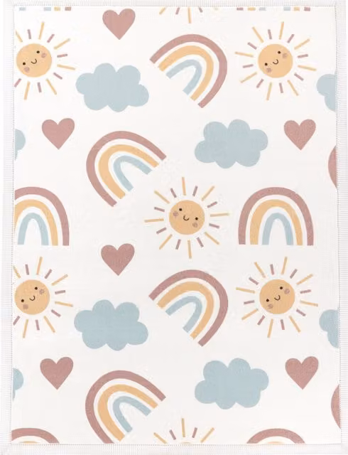Tappeto lavabile per bambini Emilio multicolore L: 140 cm, P: 200 cm