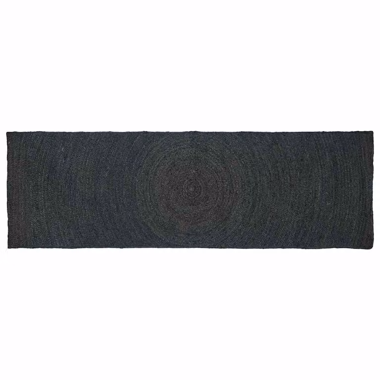 Tappeto in juta vidaXL per area, rettangolare, Grigio Antracite, L 80 cm x P 300 cm