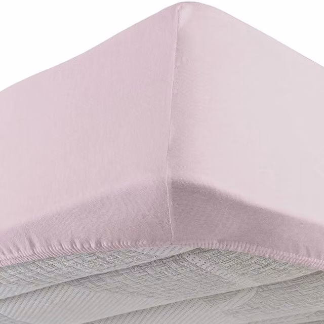Lenzuolo con angoli elastici DaunenStep Vivacolor in jersey multicolore rosa