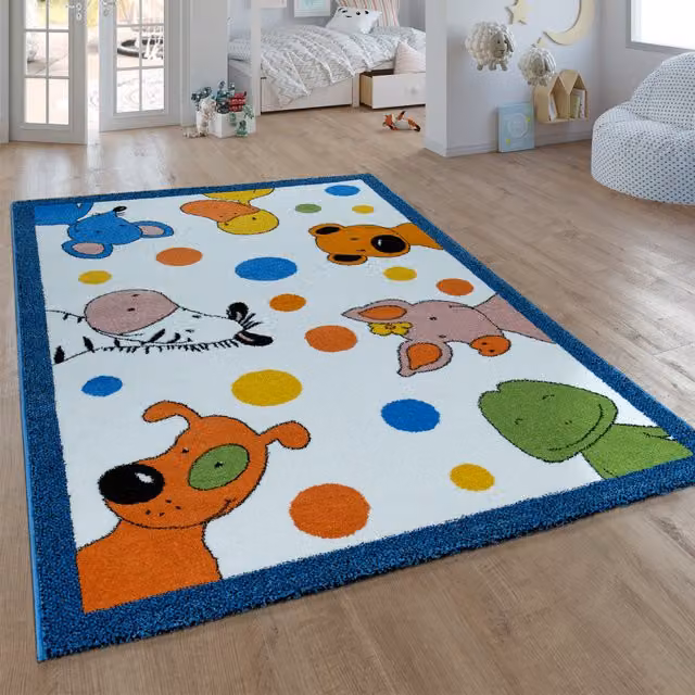 Tappeto per bambini Die lieben sieben bianco L: 150 cm, P: 80 cm