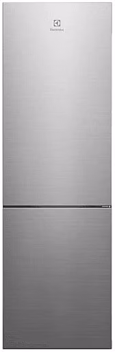 Frigorifero a doppia porta Electrolux LNT7MC32X in acciaio inox color argento, capacità netta 328 l, tecnologia No Frost e Dual Zone Cooling, Classe C, L 59,5 cm x A 187 cm x P 66,4 cm