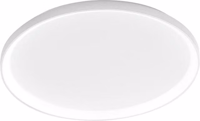 Lampada a soffitto Krizia Gea in alluminio bianco, LED dimmerabile, 60W, 5500lm, 4000K