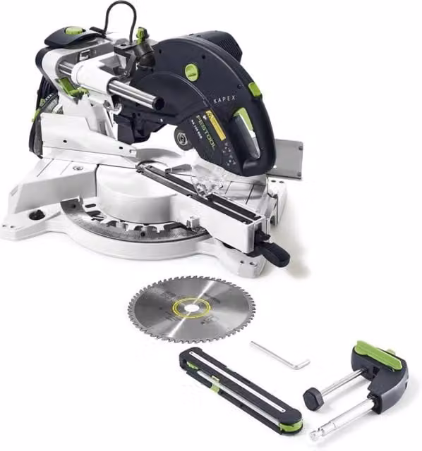 Troncatrice Festool KS 120 REB da banco con potenza di 1600 W in magnesio