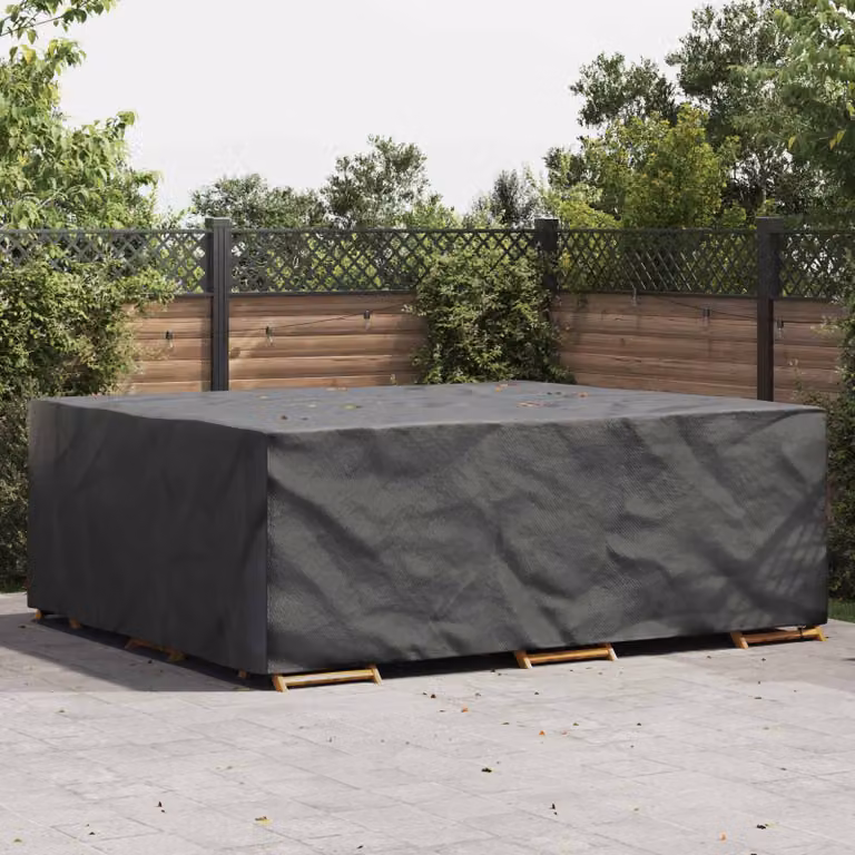 Copertura per mobili vidaXL impermeabile, colore nero, L 300 x P 250 x H 70 cm