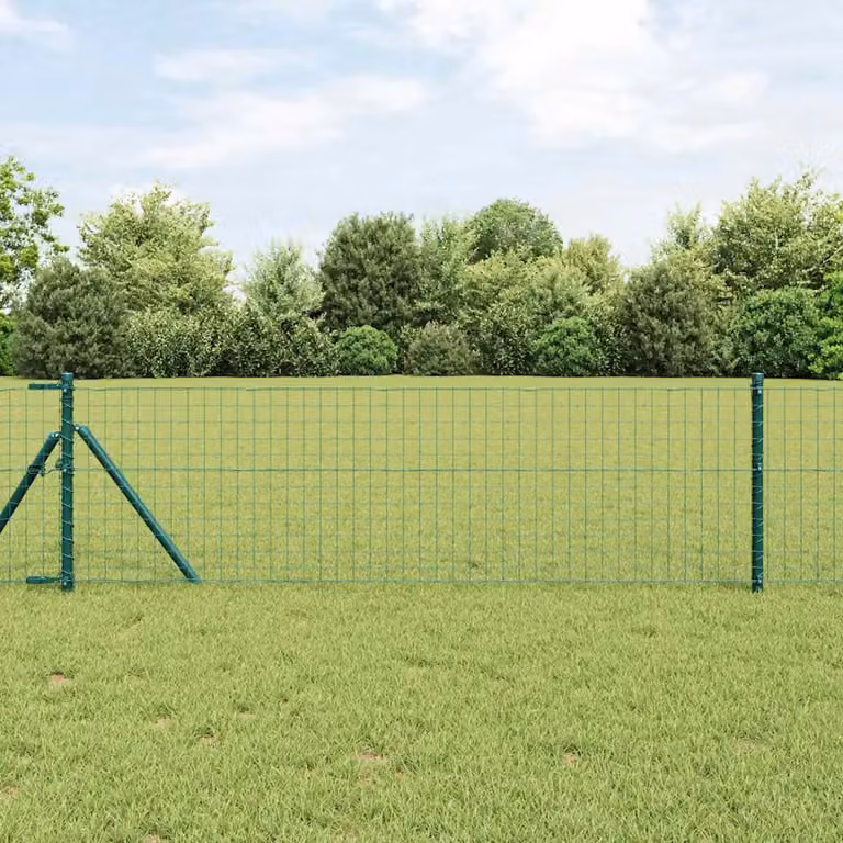 Set di 52 pali per recinzione interrati vidaXL verdi, L/P/H: 3,2 x 3,2 x 120 cm
